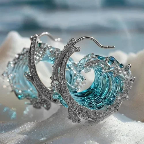 Ocean Section Earrings